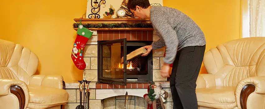 Rusted Metal Fireplace Restoration in Wenatchee, Washington